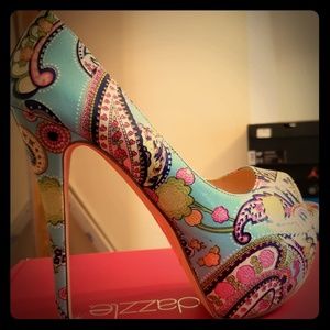 Peep toe heels